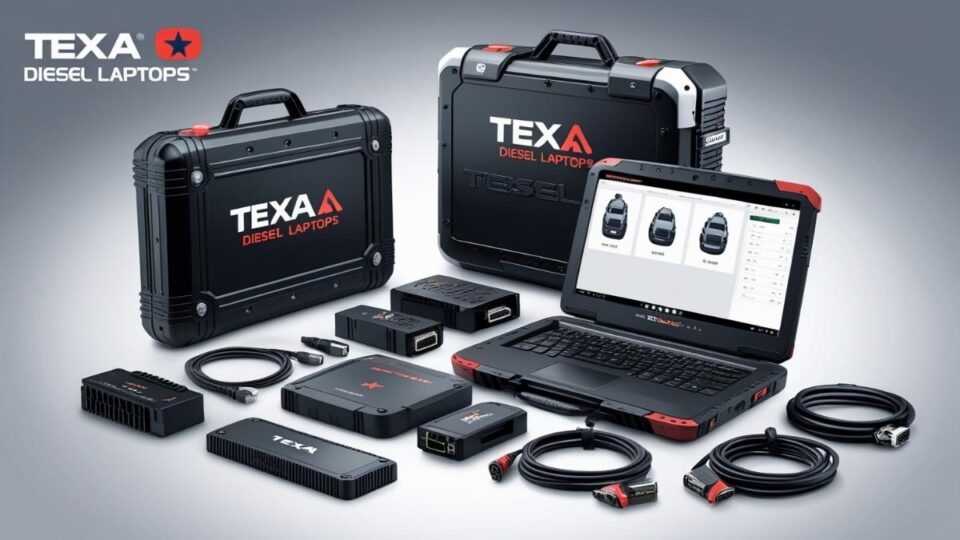 TEXA Diesel Laptops Off Highway diagnostic kit for heavy equipment troubleshooting