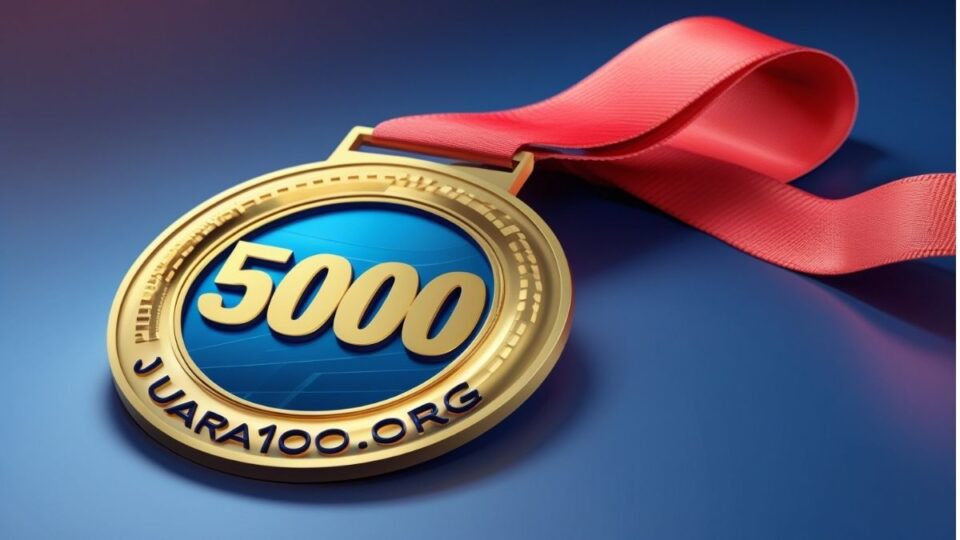 Juara100.org Slot 5000 Medal – a prestigious digital reward for elite slot champions and consistent winners.