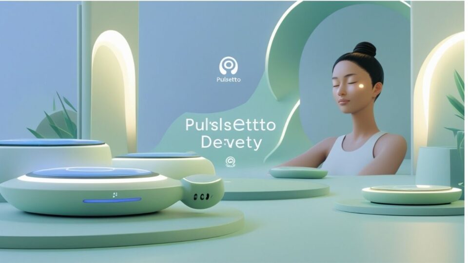 Wellness technology by Pulsetto promoting relaxation and calm