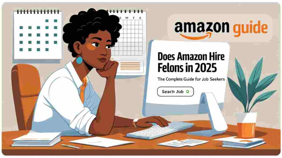 Amazon warehouse worker checking packages during hiring process