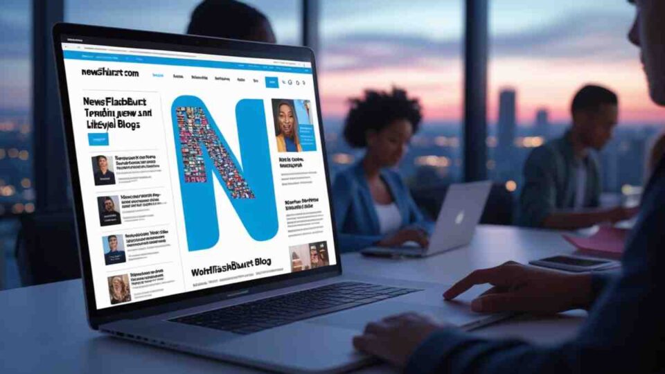 Newsflashburst com homepage showing fast and reliable breaking news updates