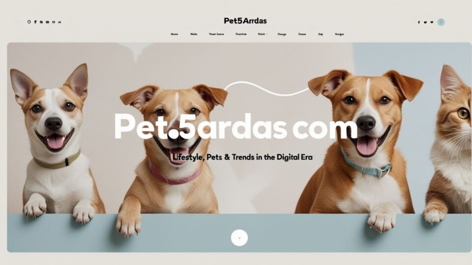"Pet5ardas com lifestyle blog covering pets, fashion, health tips, and digital trends in 2025