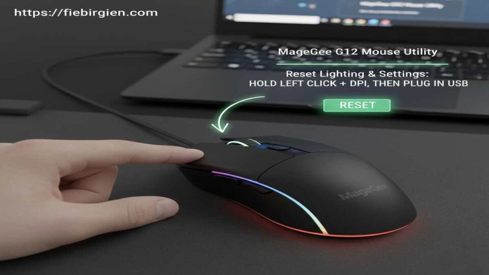 How to reset MageGee mouse color model G12 and fix RGB lighting issues