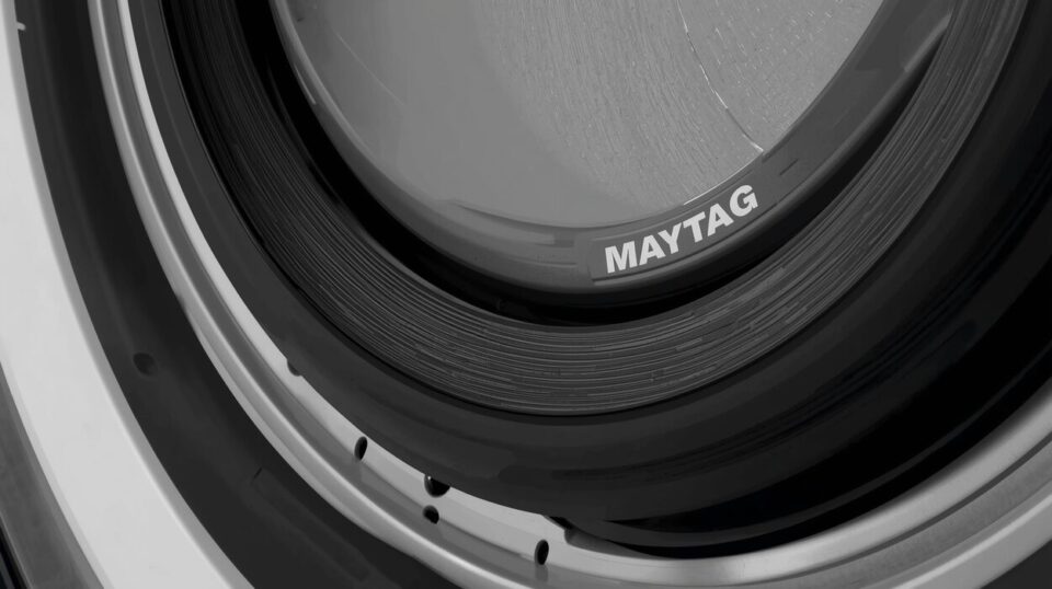 https maytag dryer model pyg2300aww door seal gasket installed on dryer door frame showing tight airflow seal