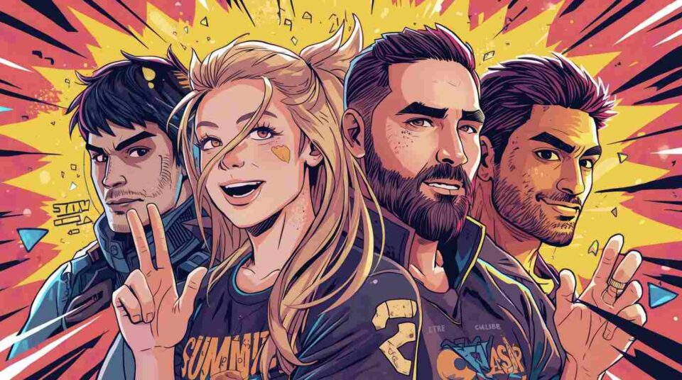 Caseoh, Kylie, Summit1G, and Shroud